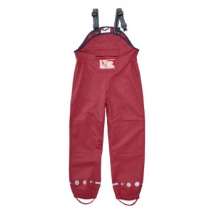 Kid Lightweight Waterproof Pants with Reflection Red 4