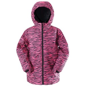 Kids Outdoor Clothes Sports Wear Thickened Printed Ski Jacket Pink K14330