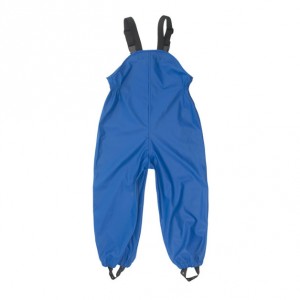 Kid Lightweight Waterproof Bib Pants Blue 1