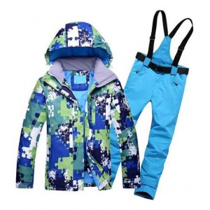 Man’s Ski Suit Waterproof Full Cover Winter Clothing Warm Padding Jackets M17320