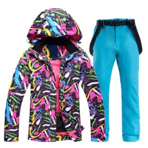 Custom Outdoor Ski Jacket and Pants For Woman  WM15270