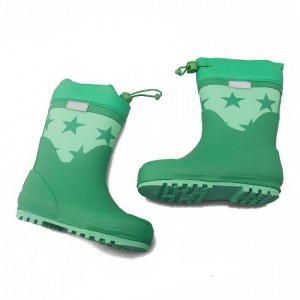 Rain Boots Green Star 43349