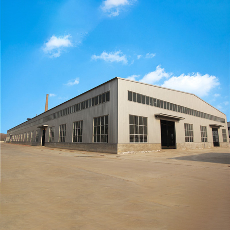 Gable frame light metal building prefabricated industrial steel structure warehouse Featured Image