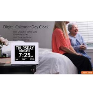 hot sell 8 inch Memory Loss Alzheimer Large Display Digital Calendar Clock Dementia Day Alarm Clock