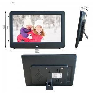 popular auto play video 16:9 support 720P digital display frames 10 inch digital photo frame