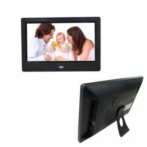 7 Inch Digital Photo Frame OEM 1024×600 Multi-functional Built-in MP3/MP4 player remote control