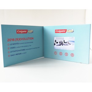 Colgate New Business Invitation LCD Brochure Gift Digital TFT screen Video Greeting Card