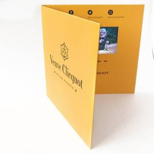 4.3 inch LCD screen copule promotion luxury gift brochure video book