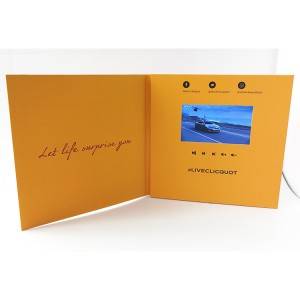 4.3 inch LCD screen copule promotion luxury gift brochure video book