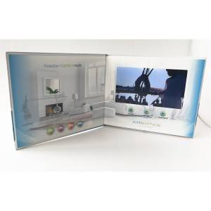 Airbiotics A5 hardcover Digital Book/Lcd Booklet/Video Catalog With 7 Inch Screen