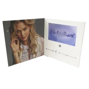 LCD screen video brochure photo jewelry necklac...