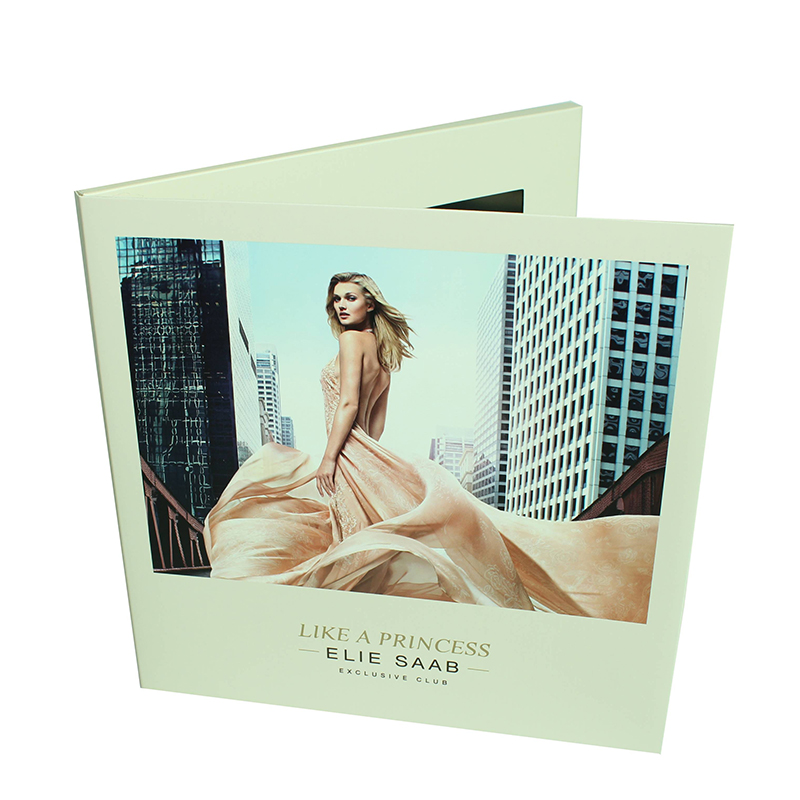 Elie Saab 7 inch lcd tft screen video brochure catalog for greeting gift invitation business card marketing Featured Image