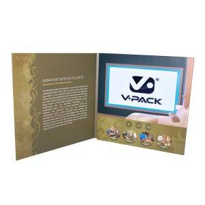 Custom Greeting Cards 7inch Marketing LCD Card Homemade Video Brochure For Business