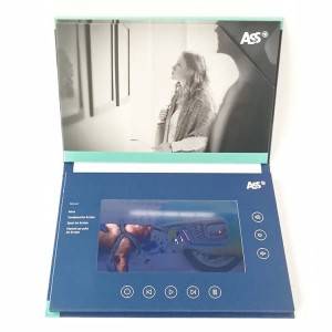 Lcd Components Brochure Use Video Book 10 Inch Video Brochure For Advertising / Greeting / Wedding / Presentation