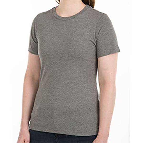 Oem printing plain washed super soft round neck slim fit women’s tri-blend basic tshirt