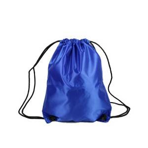 wholesale bulk cheap custom logo printing 210D polyester nylon personalized gift marathon drawstring bags
