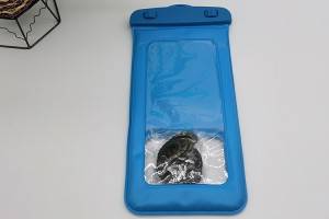 waterproof bag in blue color