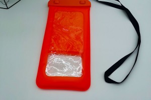 Waterproof bag in orange color
