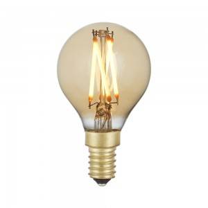 Filament led bulb G45 4W CRI 95 Dimmable Clear Gold E27 Ba22d  E14 Ba15d