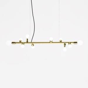 Swag industrial pendant lighting with gold chorme Black metal pendant light