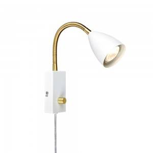 Plug in wall sconce Bedside wall spot lighting fixtures for bedroom or living room