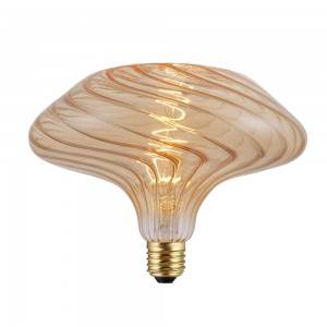 Grotesque vintage large filament led bulbs mushroom Stone and bell  Gold and Smoky