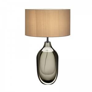Glass base with  fabric lampshade table lamps lighting fixtures