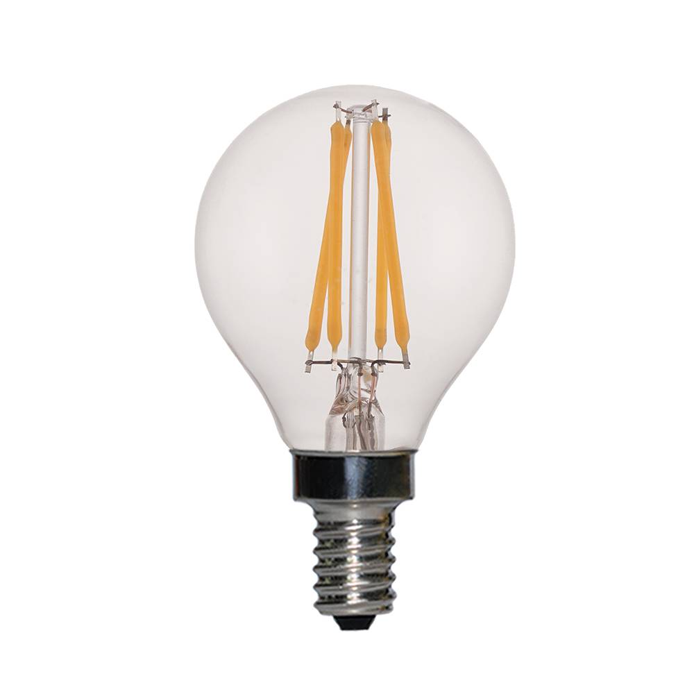 Filament led bulb G45 4W CRI 95 Dimmable Clear Gold E27 Ba22d  E14 Ba15d Featured Image