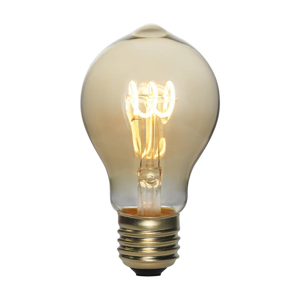 Flexible soft spiral filament led bulb A60 ST64 G125 Gold and Smoky decor bulbs Featured Image