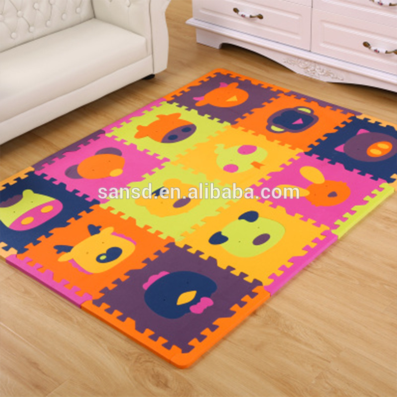 China wholesale price interlinking educational toy EVA alphabet puzzle floor baby play mat tiles
