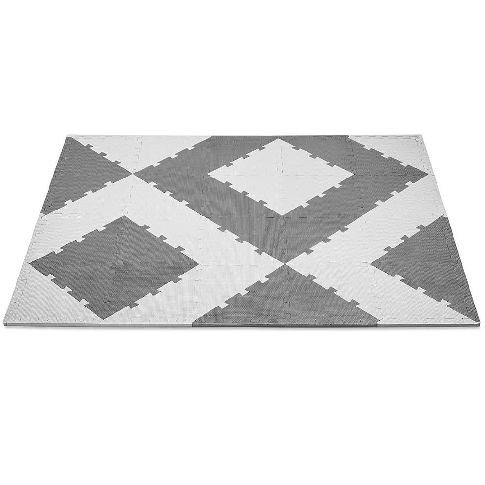 China manufacturer abrasive anti fatigue decorative pattern design plastic non slip floor eva foam mats