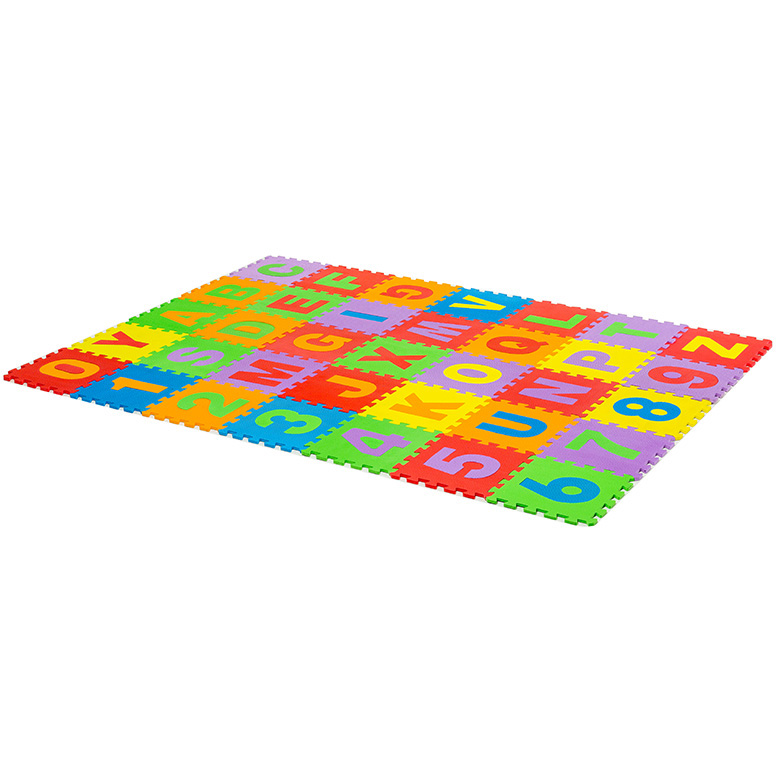 2019 new design Educational numbers alphabets interlocking eva foam floor mat for kids