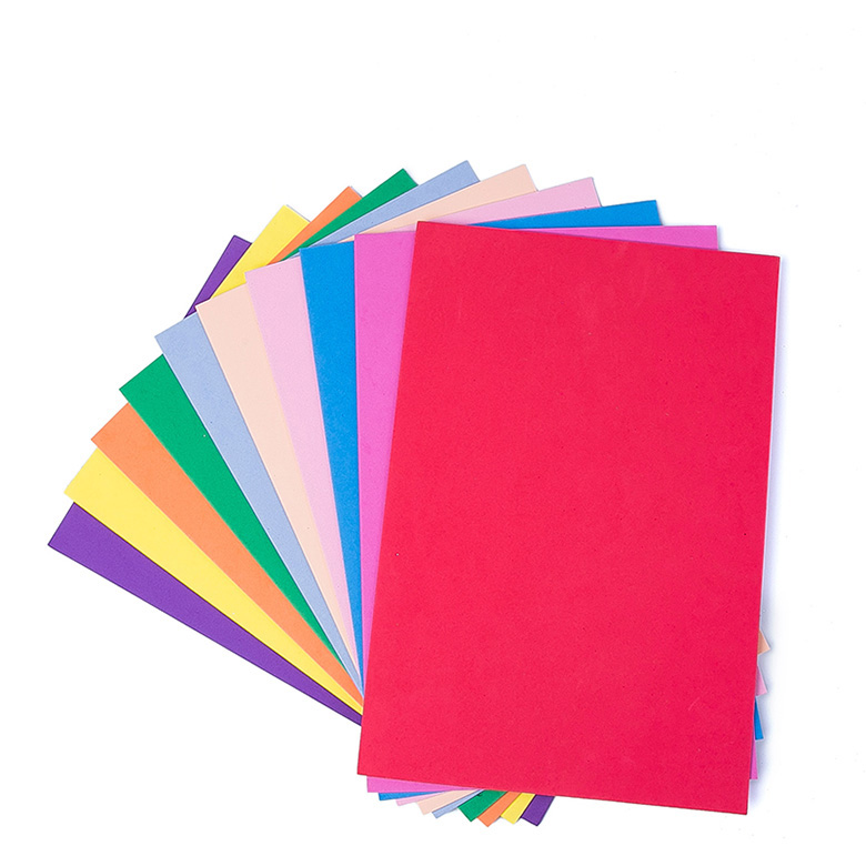 Flexible colorful printing EVA Sheet raw material for handcraft paper cutting thin bul foam sheet 3mm