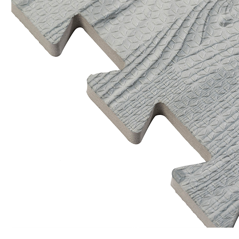 New design wood grain surface cork interlocking puzzle mat eva drainage floor mat for family