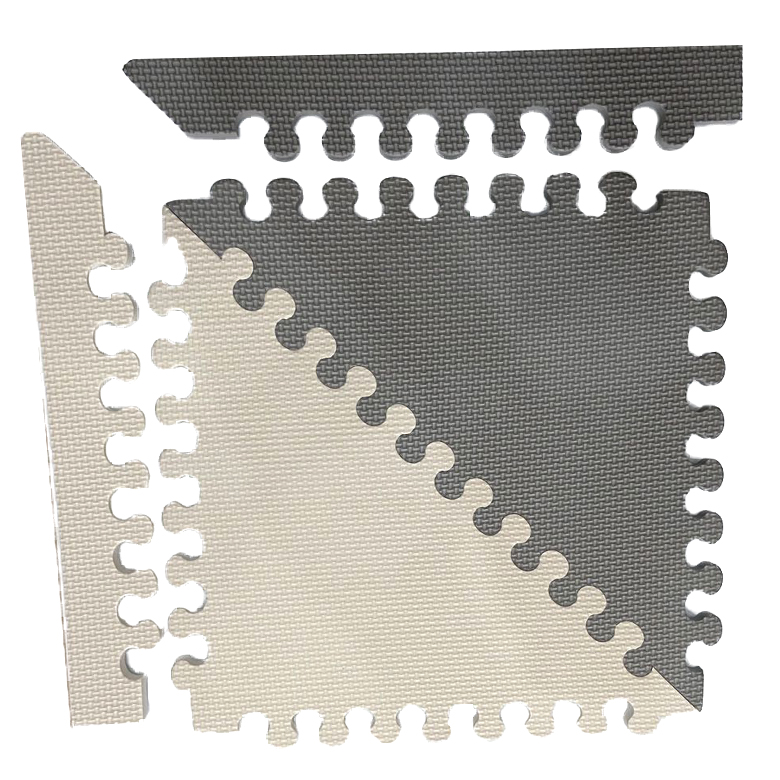 factory direct custom logo triangle thick  anti slip interlocking puzzle non toxic eco-friendly soft  eva foam floor mat