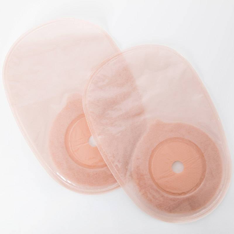 Two pieces ostomy bag