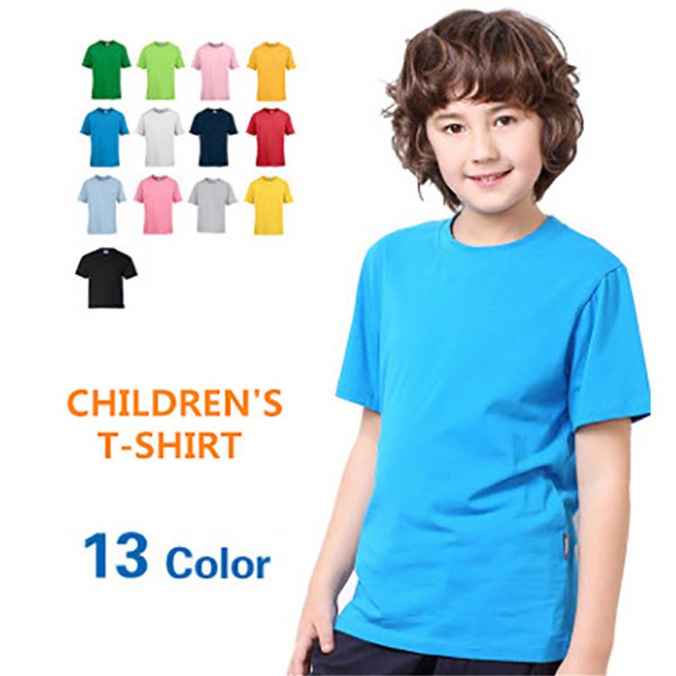 Best Seller Wholesale Blank 100% Cotton Children Tee Short Sleeves Kids T Shirts With Custom Logo