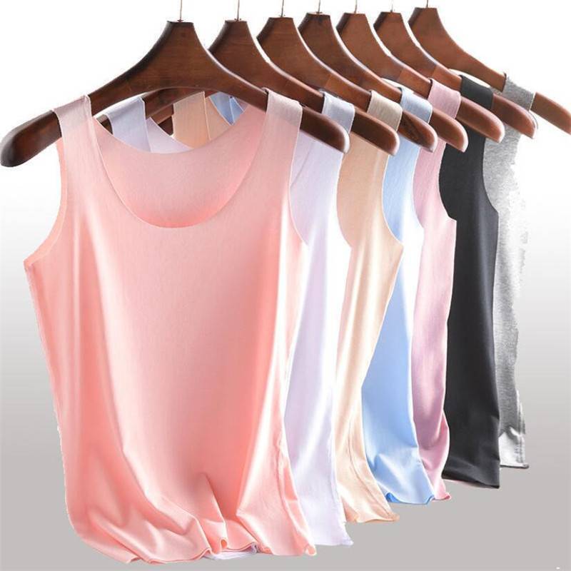 Spring Summer Autumn womans knitted pink and other colors tank tops for outdoor