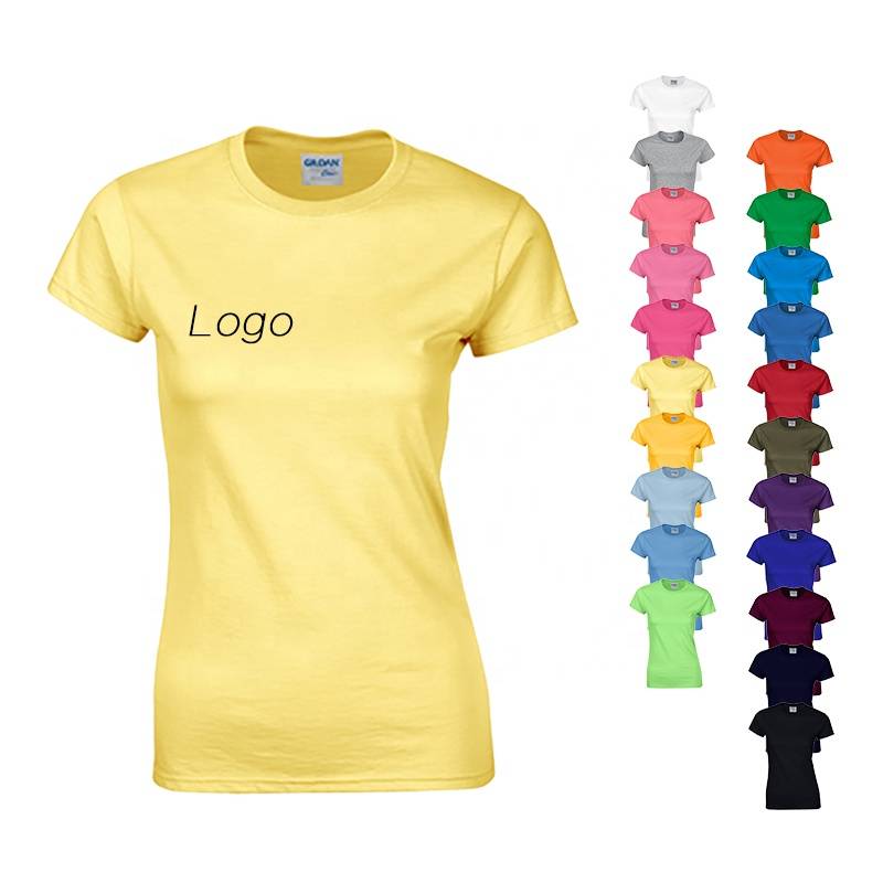 Casual women round neck custom fashion shirts workout clothing women’s t-shirts with logo