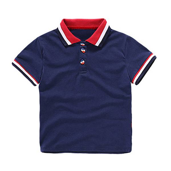spring high quality Kid Short Sleeve T-Shirt children outdoor Top custom color boys Polo Shirt