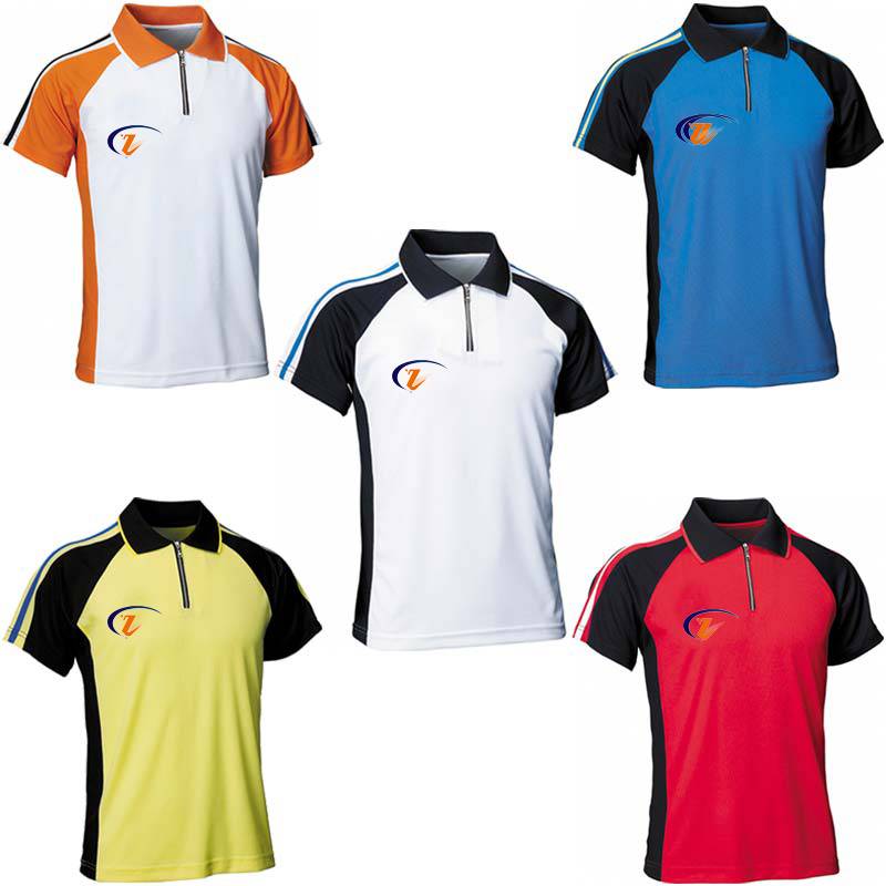 China fashion design polo t-shirt design polo shirt with zipper sport polo shirt