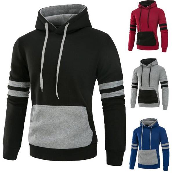 Factory wholesale good quality stripped hoodies