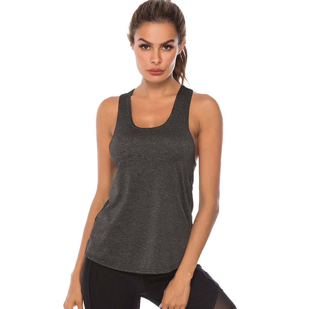 Sleeveless yoga vest sport training singlet women fitness tank top  undershirt yoga t-shirt quick dry vest