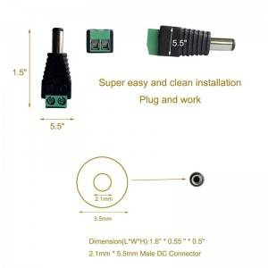 Female Male DC connector Power Jack Adapter Plug