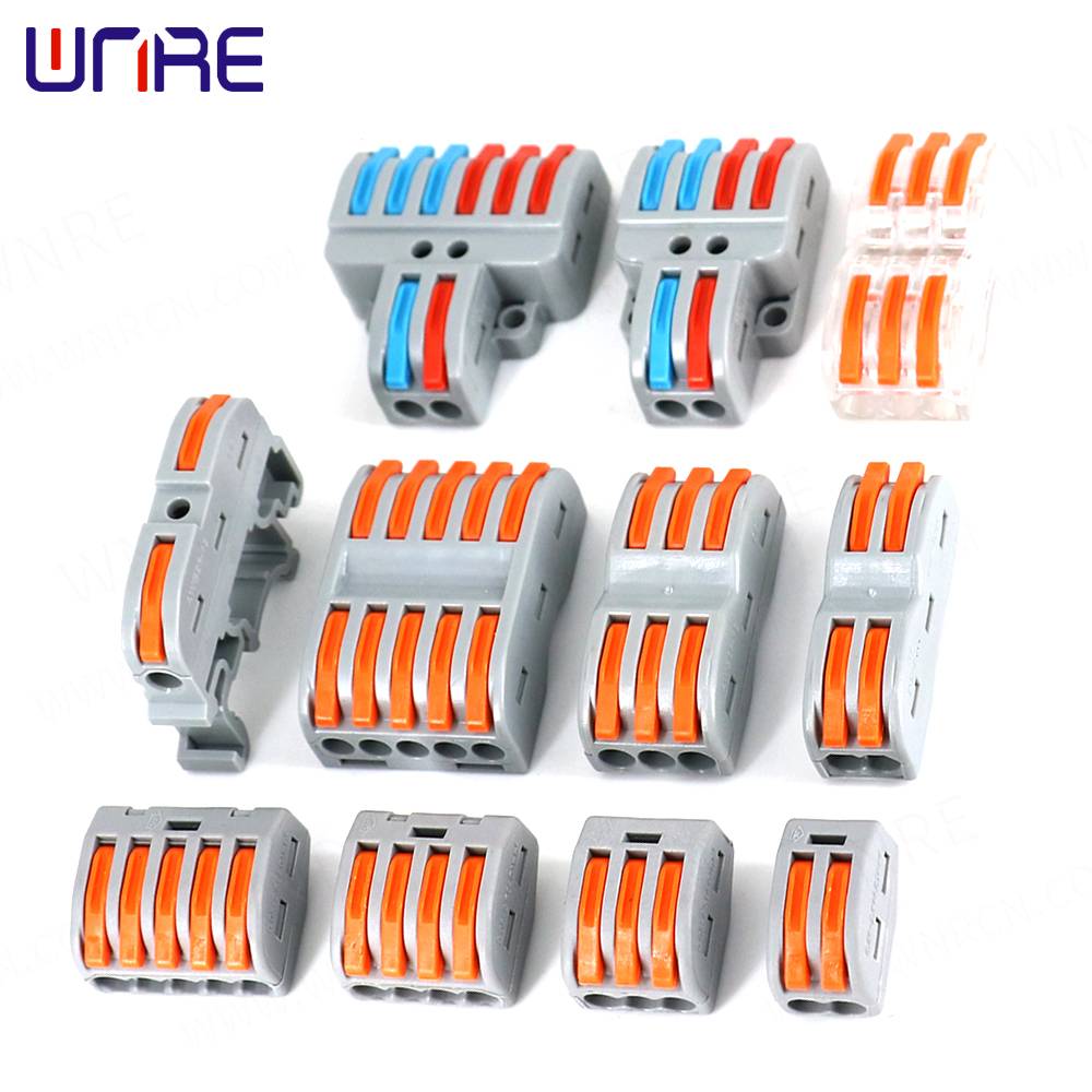 Fast Wire Cable Connectors Spring Splicing Wiring Connector Push-in Terminal Block