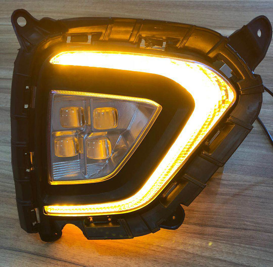 New design led daytime running light drl fog lamp front lamp for h*yundai creta ix25  with high quality