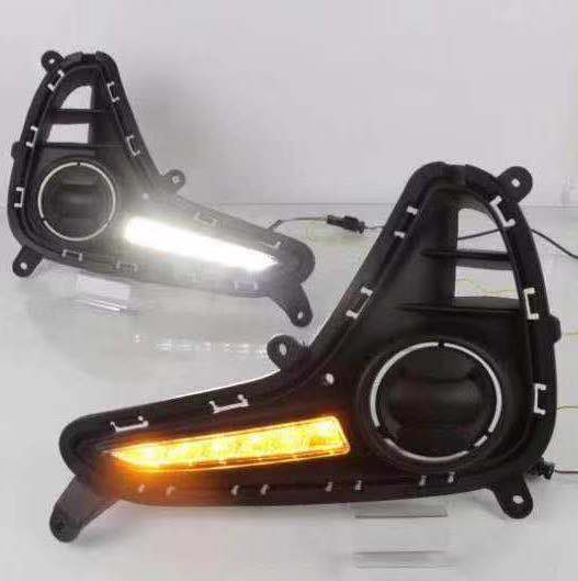 Original led fog lamp drl for I 10 grand fog light factory price with running turn signal function