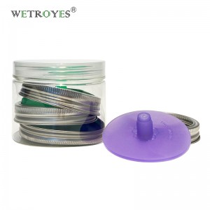 Custom Pack of 4 Airlocks Silicone Fermentation Lids with Bond