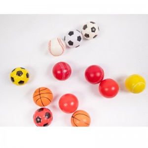 OEM squishy toys anti-stress pu Foam Sports Ball