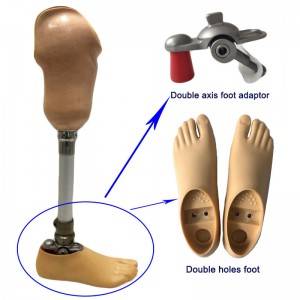 Brown Double axis foot
